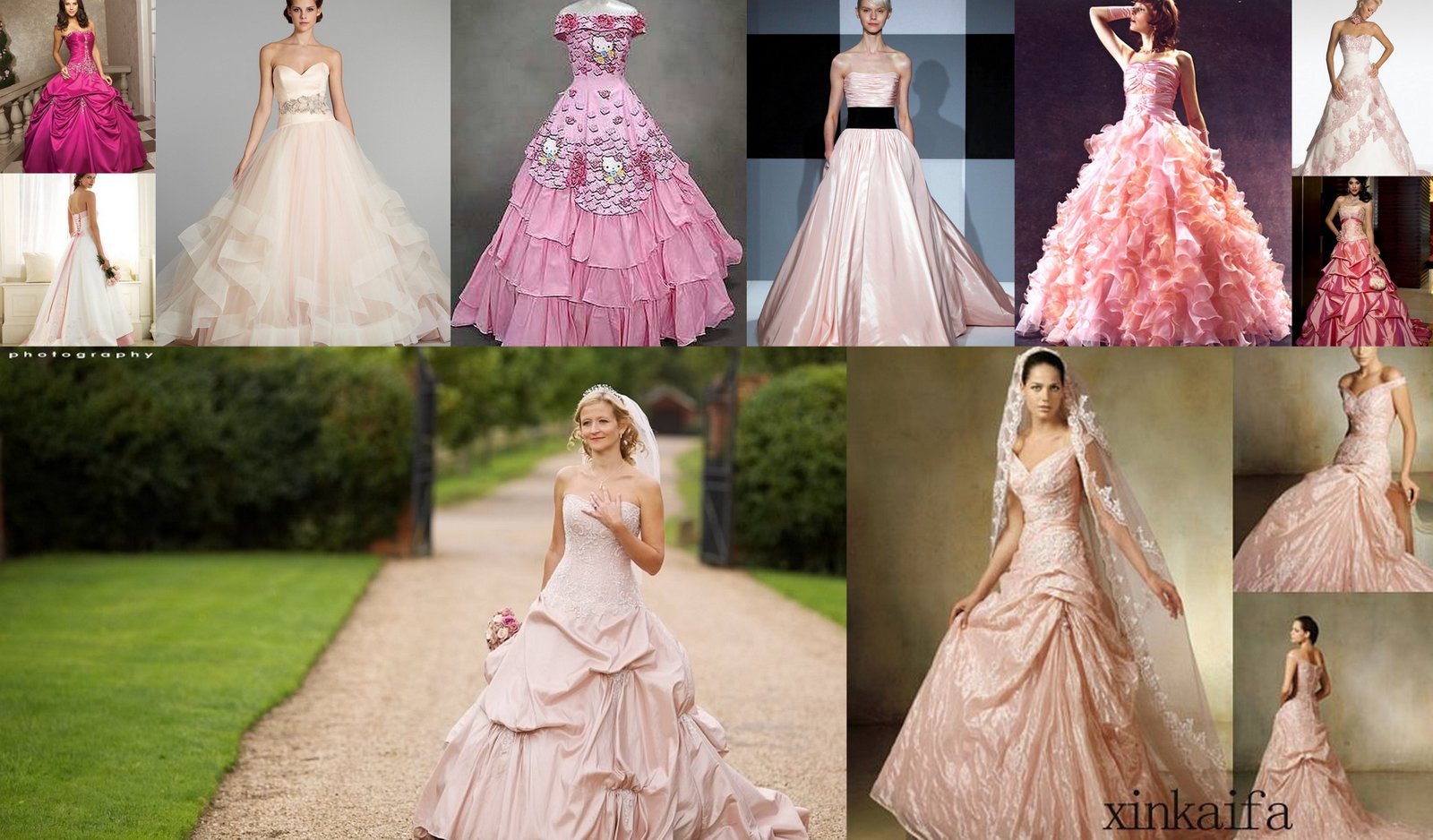 Pink Wedding Dresses In Mosaic View Wedding Dresses In Mosaic View