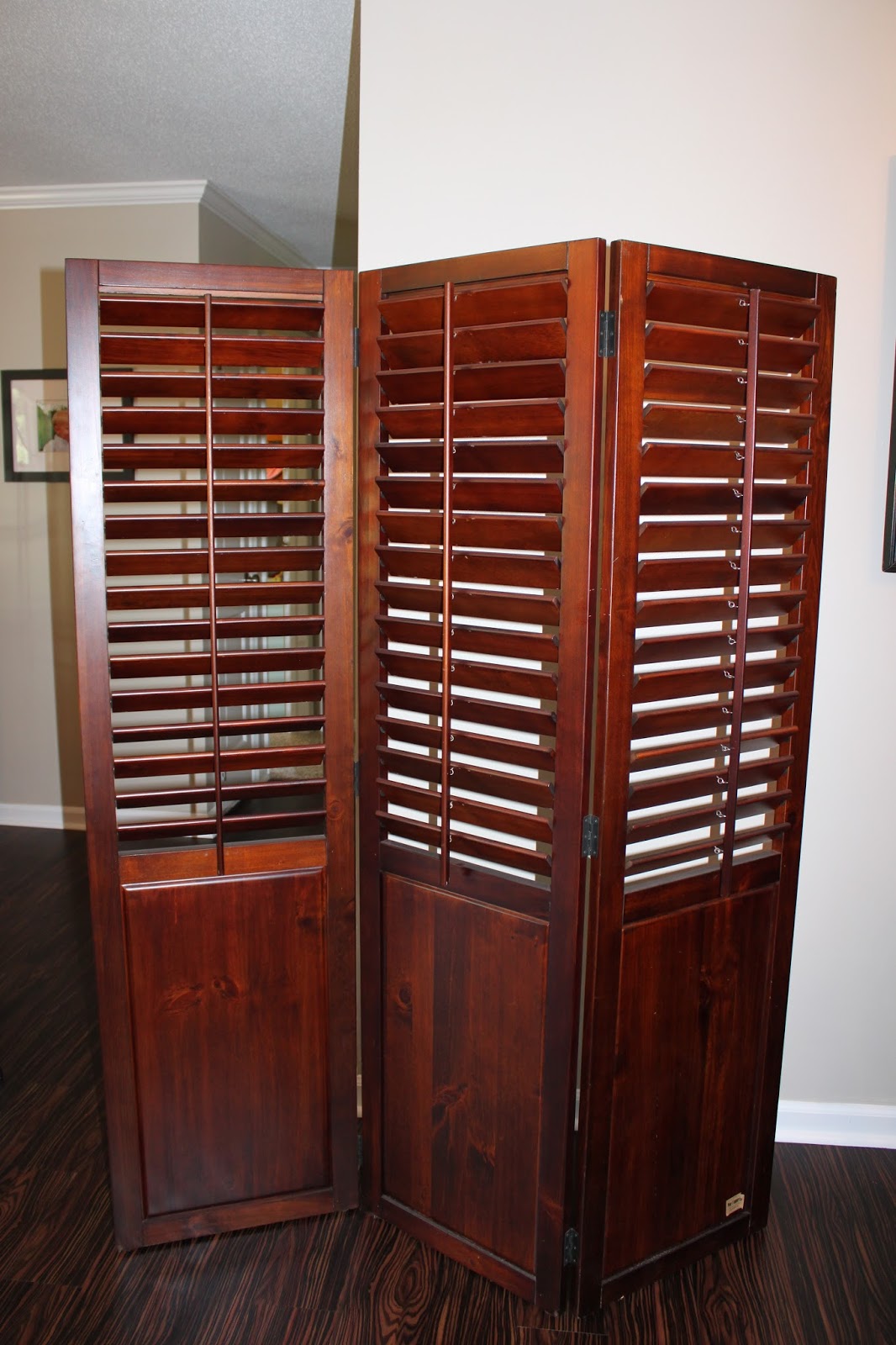 Online Garage Sale Plantation shutter screen SOLD