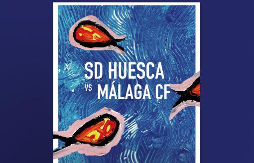 El Huesca lanza un cartel muy boquerón para recibir al Málaga