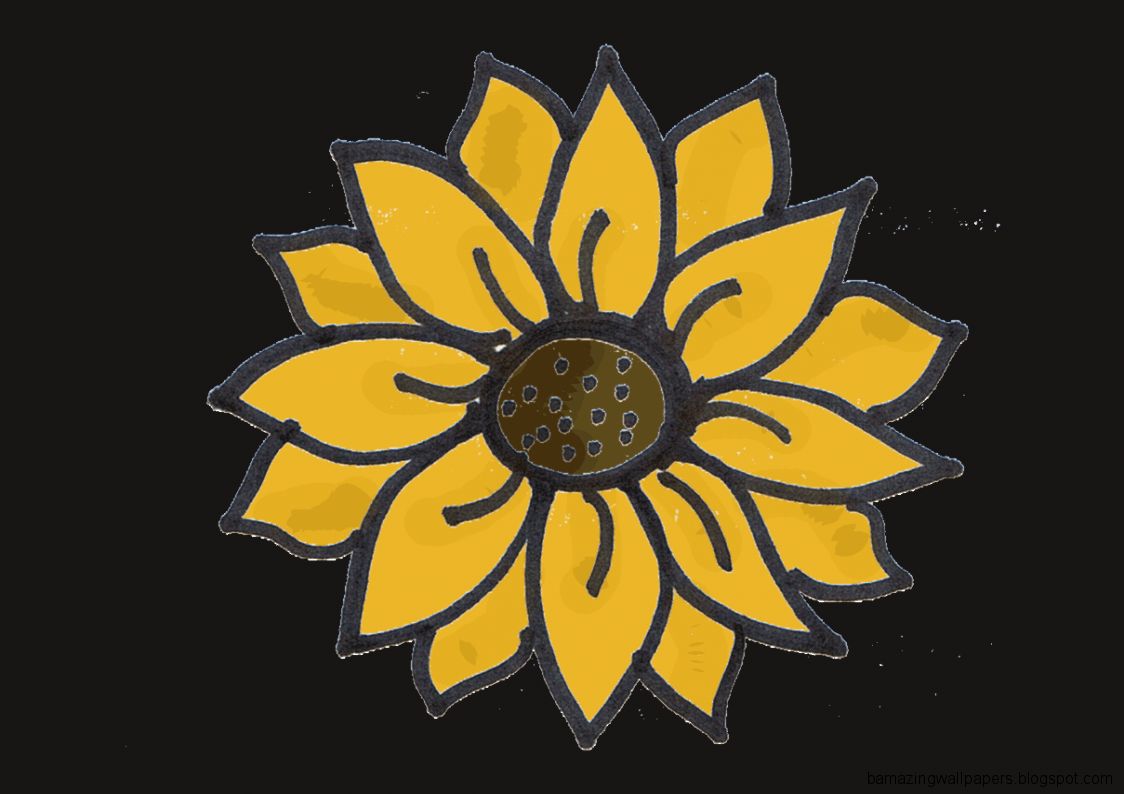 The Best Simple Sunflower Drawing