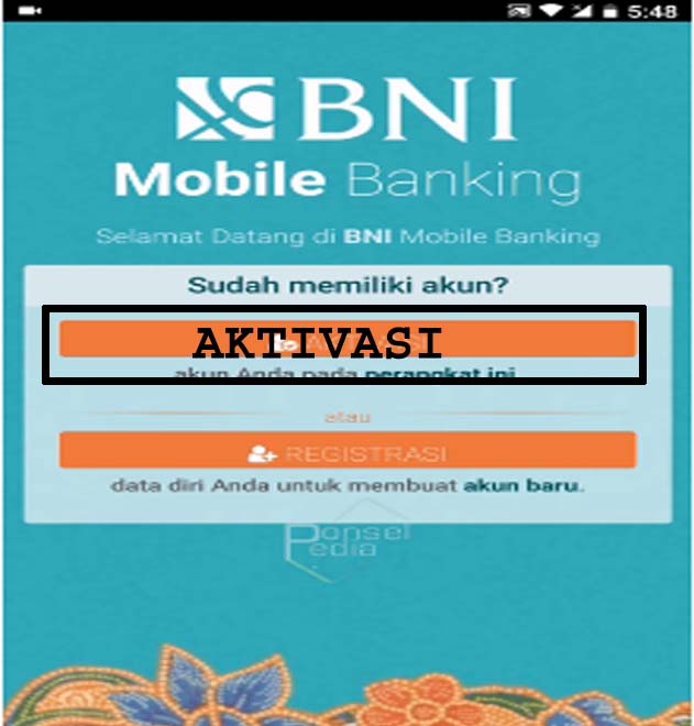 Cara registrasi mobile banking BNI  Maraska