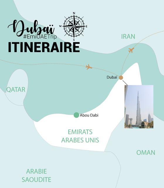 My Travel Background : Escale à Dubaï, que visiter en 3 jours ? - Carte