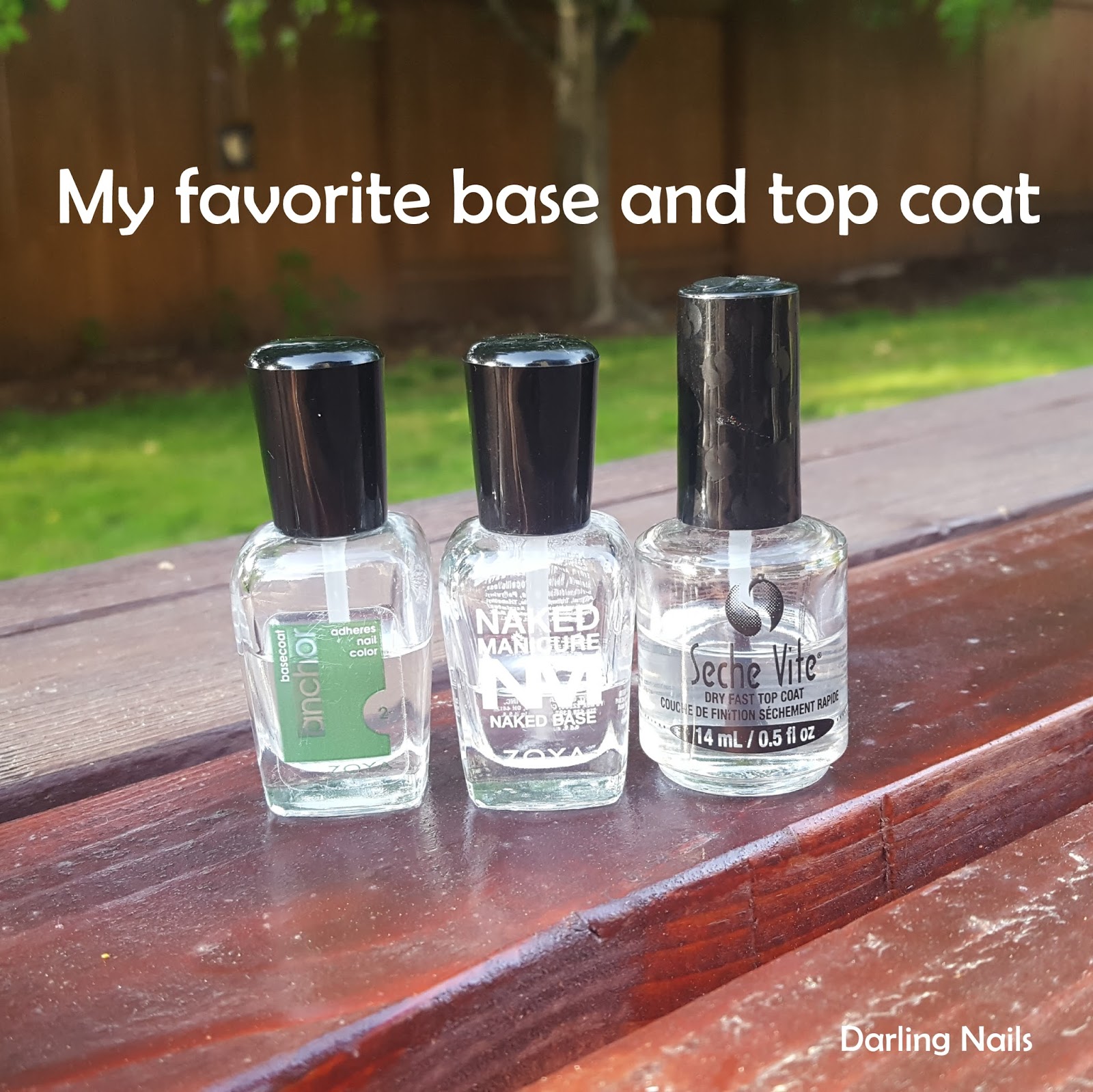 Darling Nails My Favorite Base and Top Coat