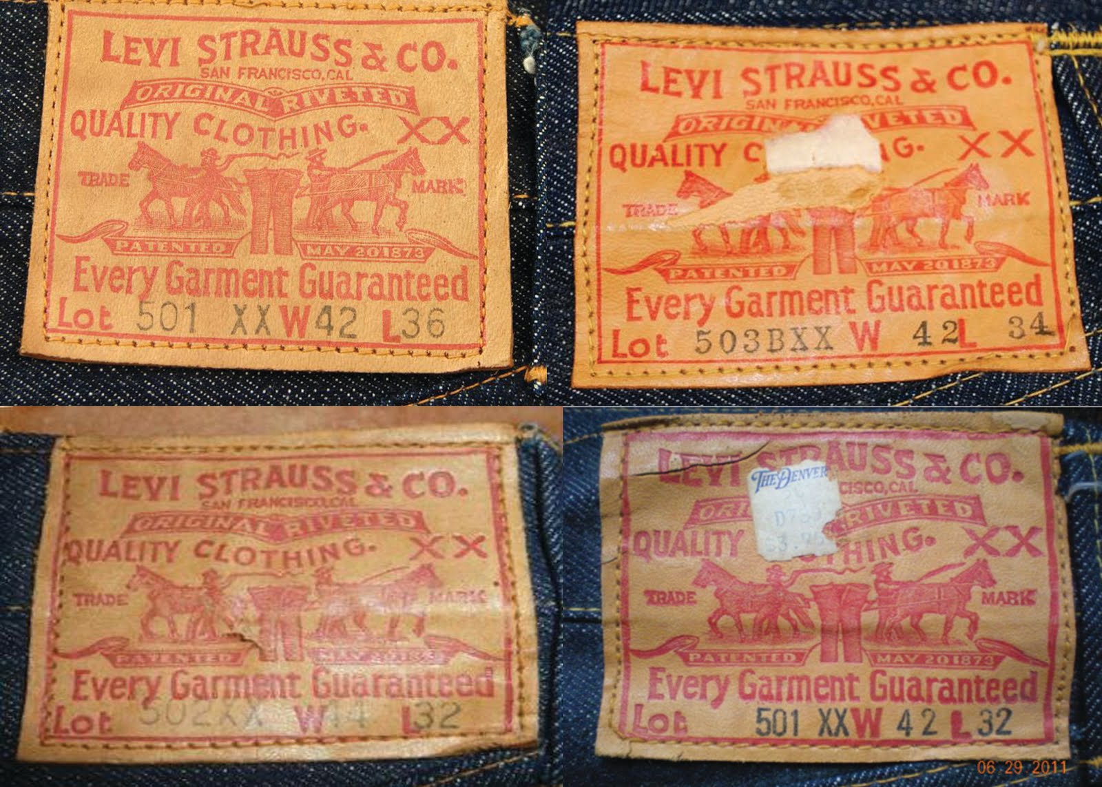 levi's leather patch