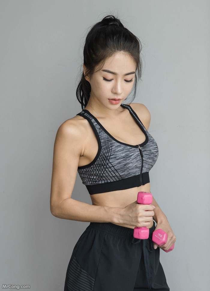 The beautiful An Seo Rin shows off her figure with a tight gym fashion (273 pictures) photo 1-14