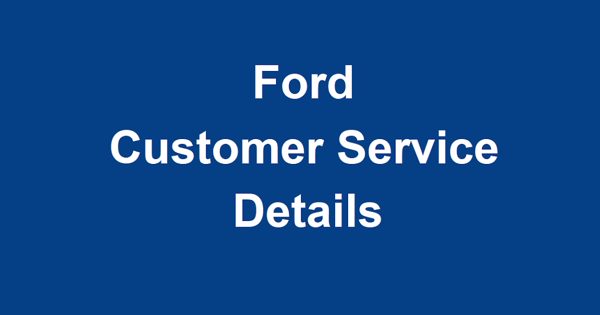 Ford Customer Service