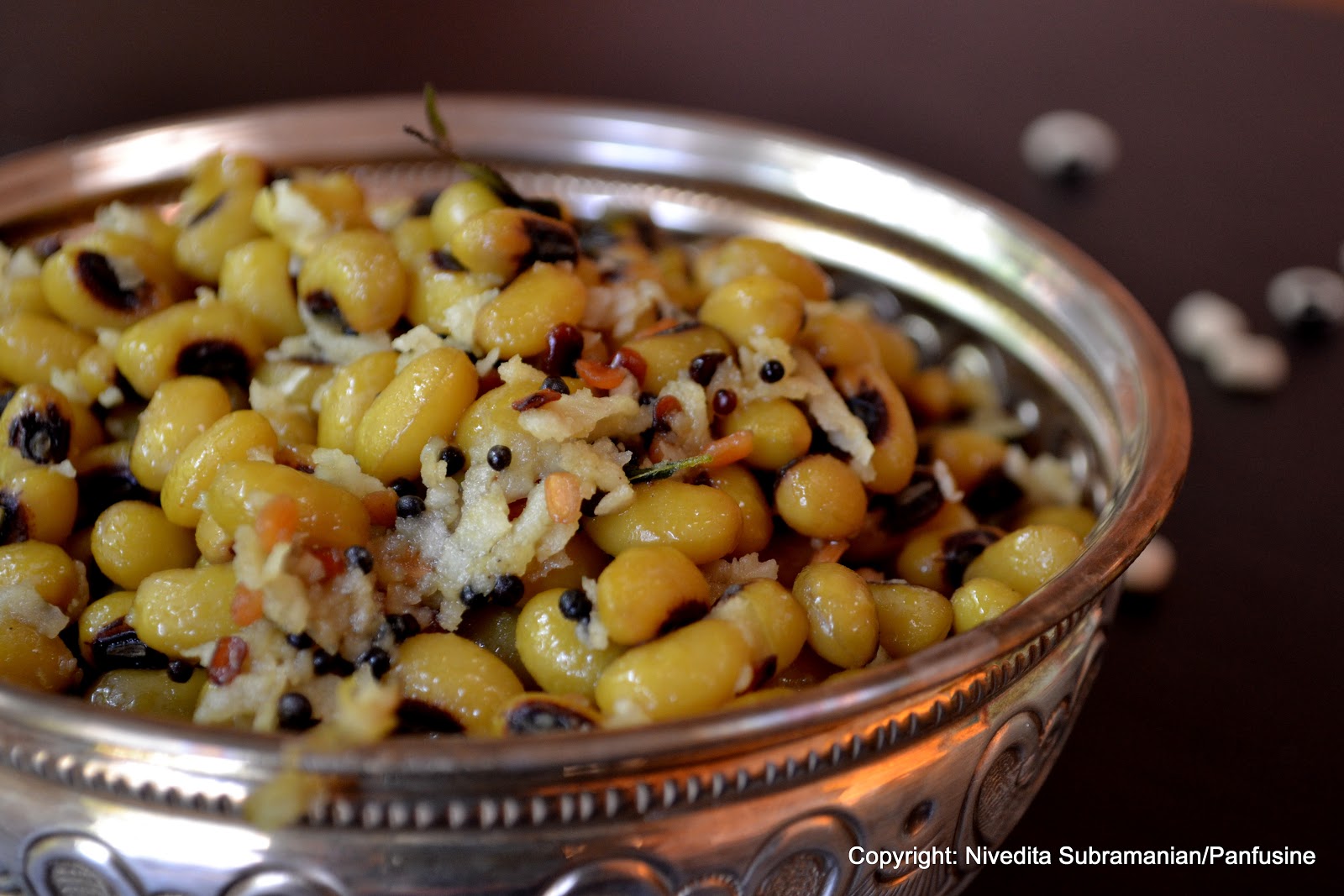 Day 289 Black eyed Peas Sundal (stir fried black eyed peas)