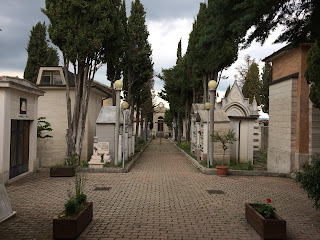 The entrance to the cemetery in my grandfather's Italian hometown.