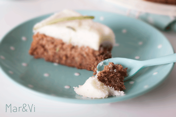 como preparar una tarta de calabacín, lima y nuez