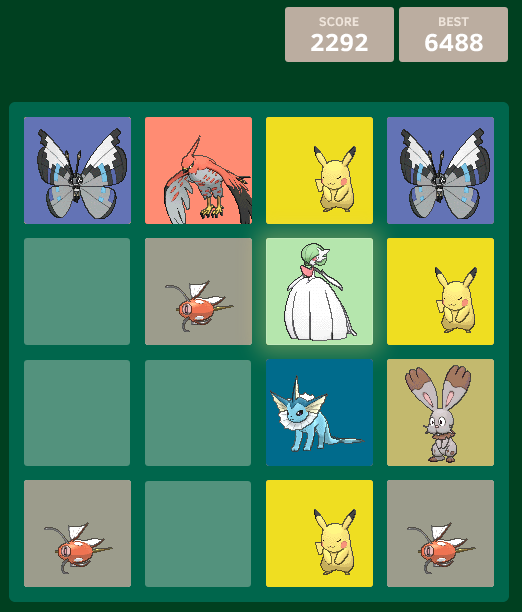 2048 Pokémon!