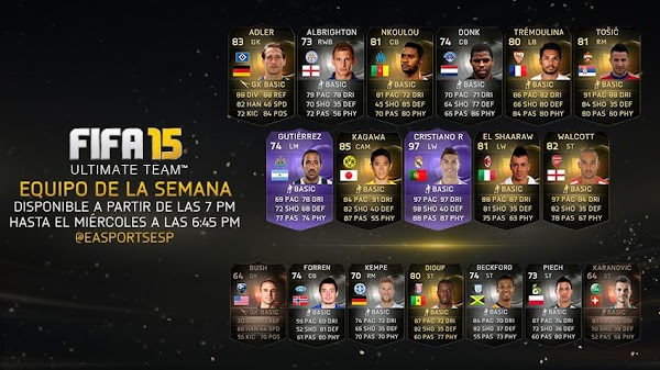 FIFA 15 Ultimate Team, once ideal - 27 de Mayo -