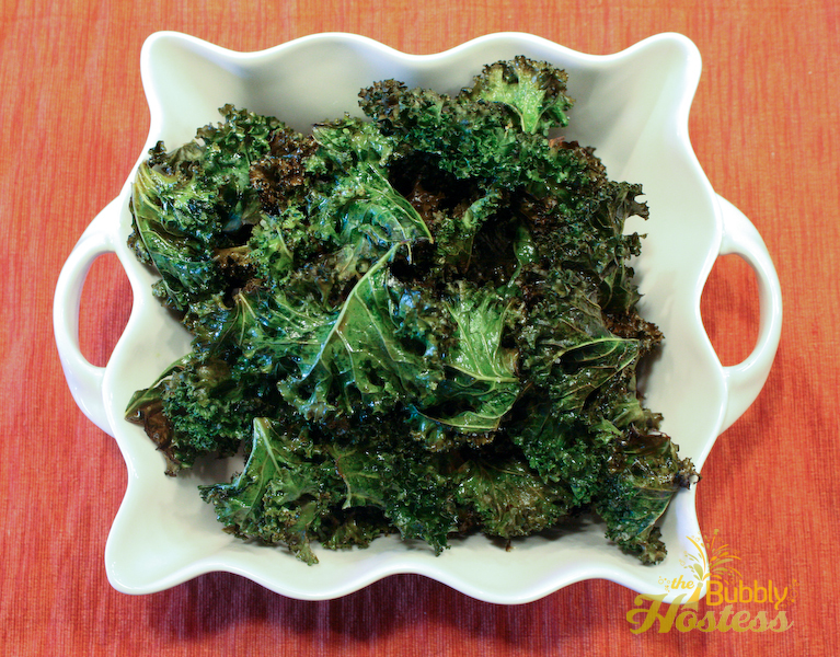 The Bubbly Hostess Salt & Vinegar Kale Chips