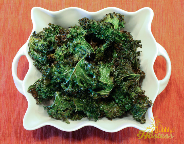 The Bubbly Hostess Salt & Vinegar Kale Chips