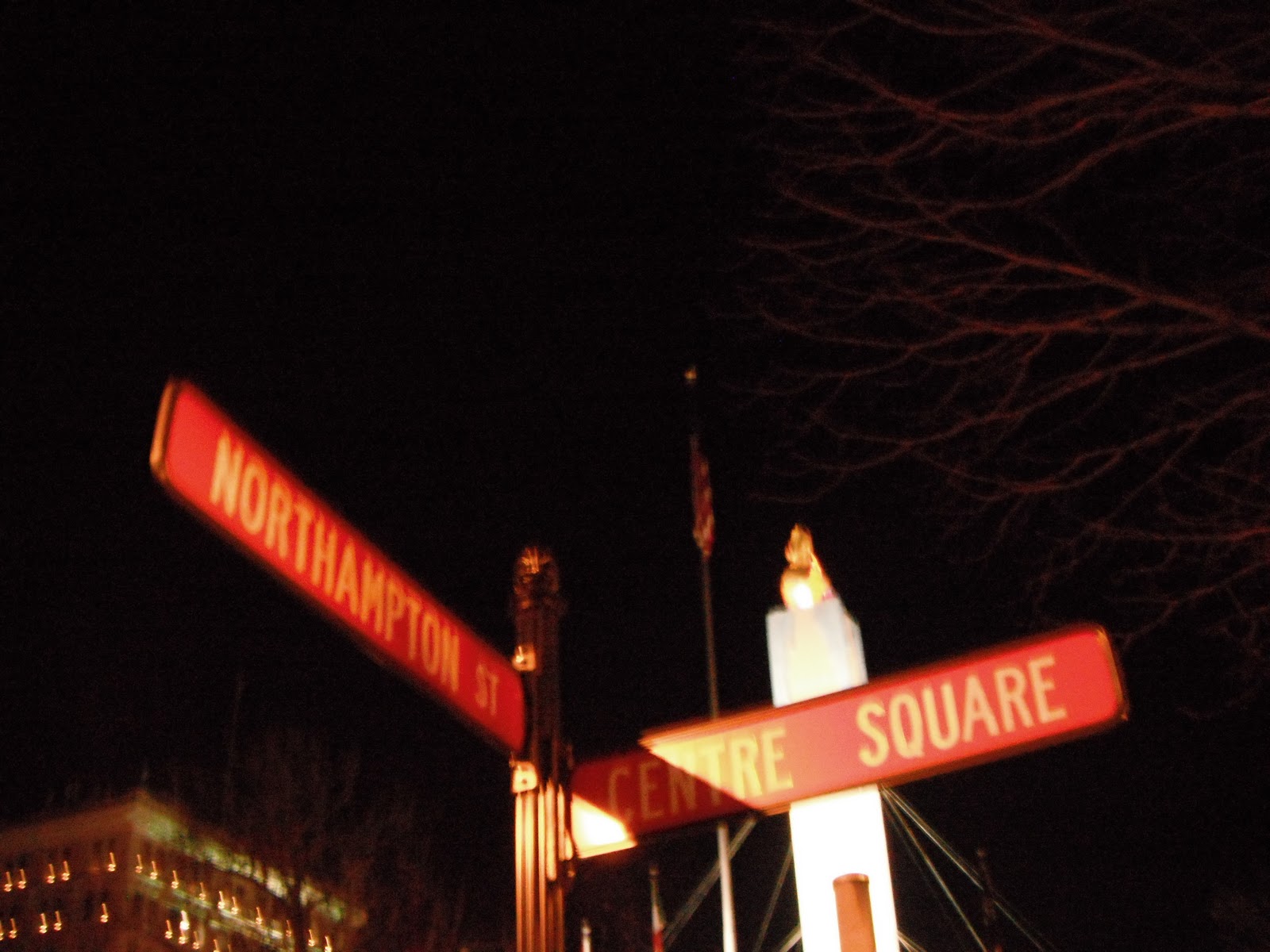 Santa Ricky blogspot Peace Candle Lighting, Easton PA