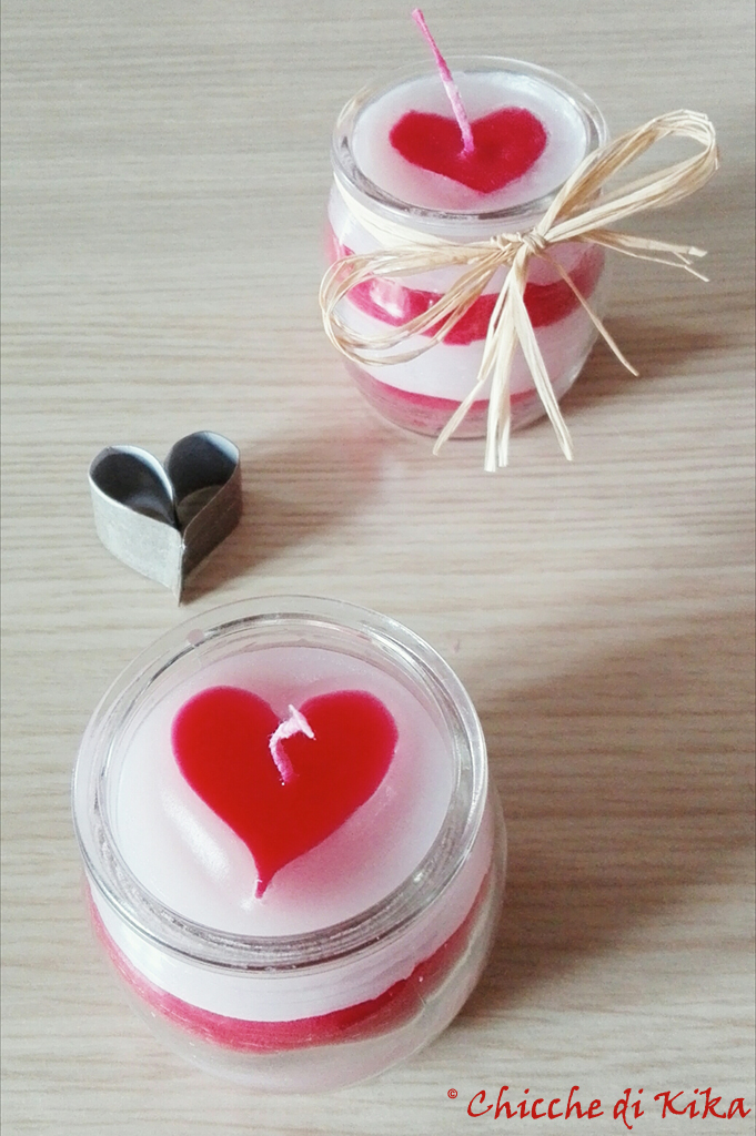 San Valentino in barattolo: le candele