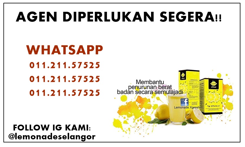 AGEN LEMONADE DIPERLUKAN