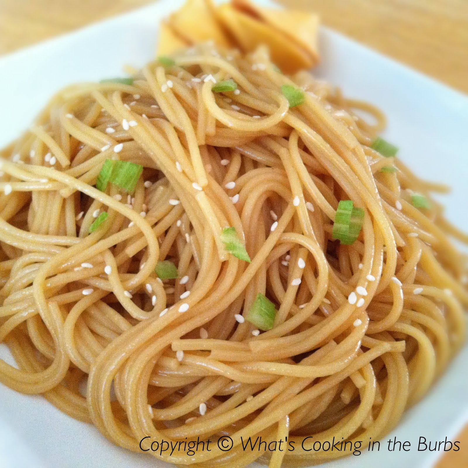 What's Cooking in the Burbs: Honey Sesame Noodles What's Cooking in the Burbs: Honey Sesame Noodles