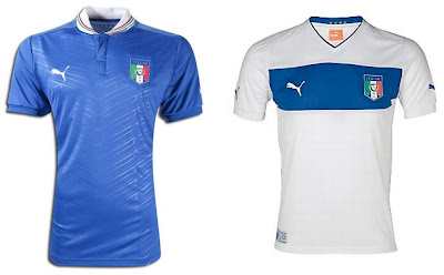 Italy Home+Away Euro 2012 Kits (Puma)