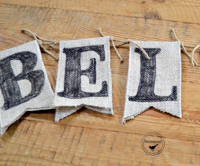 Burlap Christmas Bunting