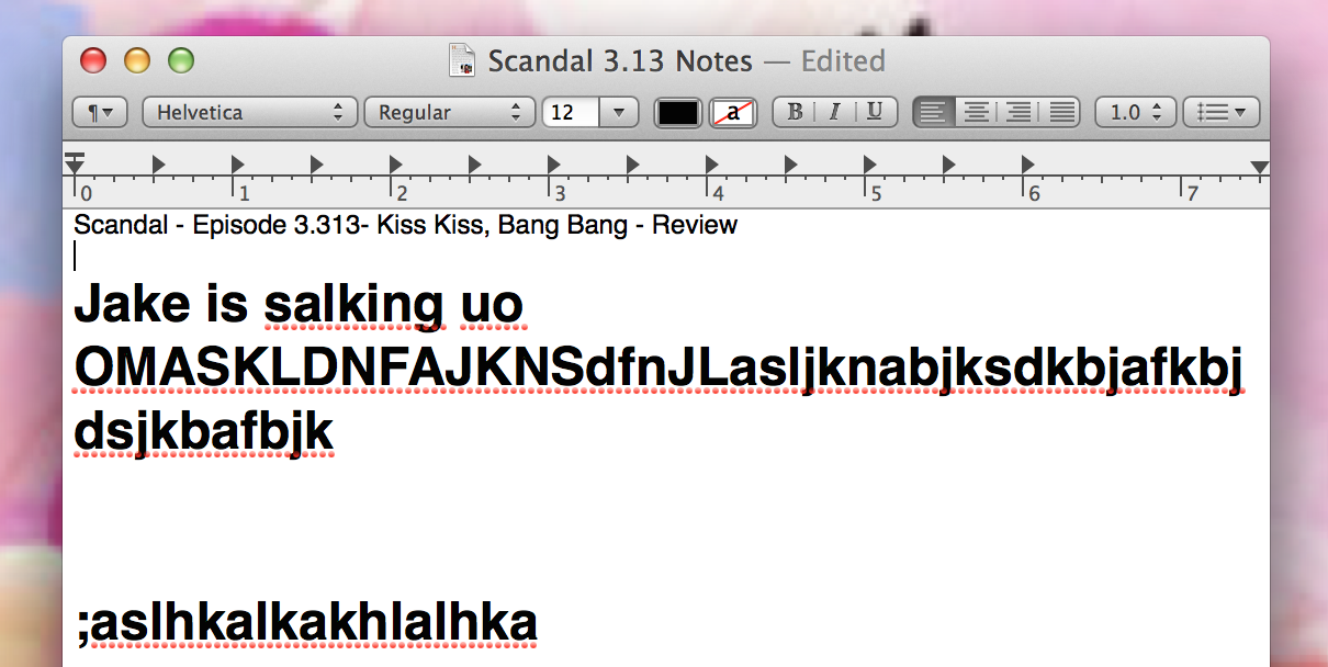 Scandal- Episode 3.14 - Kiss Kiss Bang Bang- Review