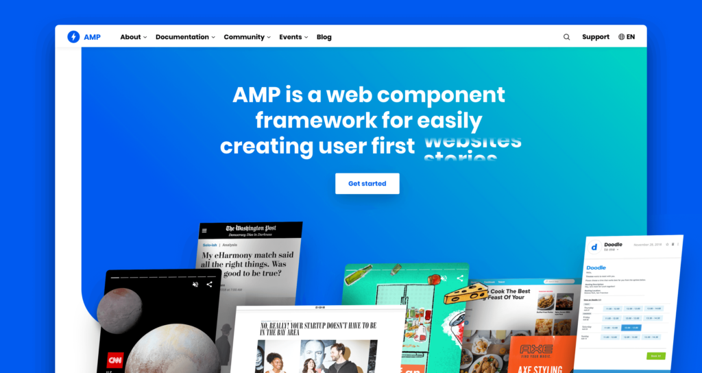 AMP Project official site Move to .dev Extension AMP for Blogger