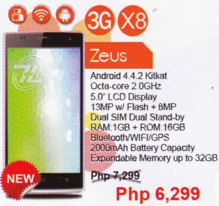 ZH&K Zeus, 5-inch 2GHz Octa Core Phablet for Php6,299