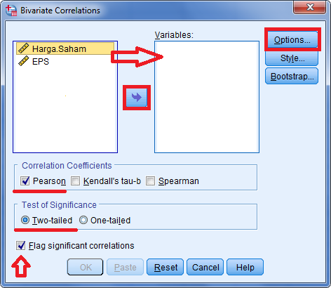 Menghitung Korelasi Bivariate Dengan SPSS - matabaraja.com korelasi bivariate dengan moment product pearson menggunakan SPSS statistik 4
