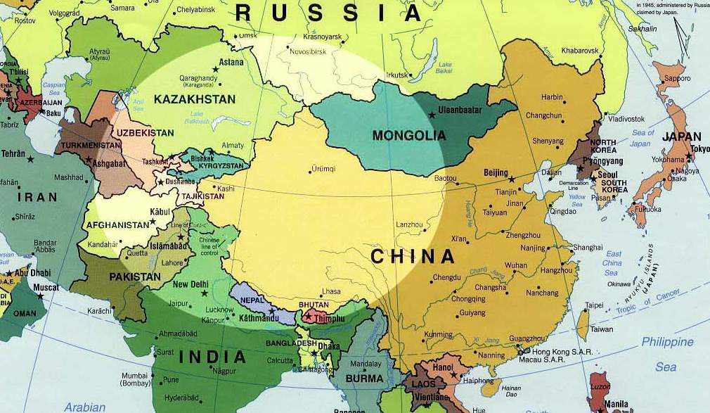 Kyrgyzstan map central asia big stiglianese com