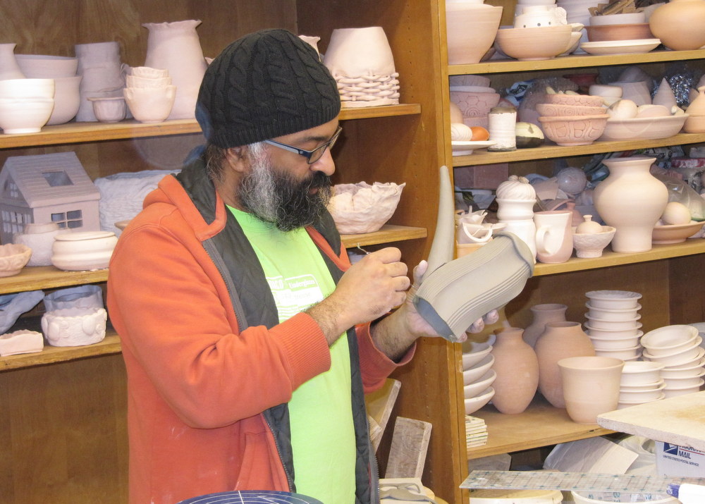 Creative with clay Pottery by Charan Sachar Extruder at