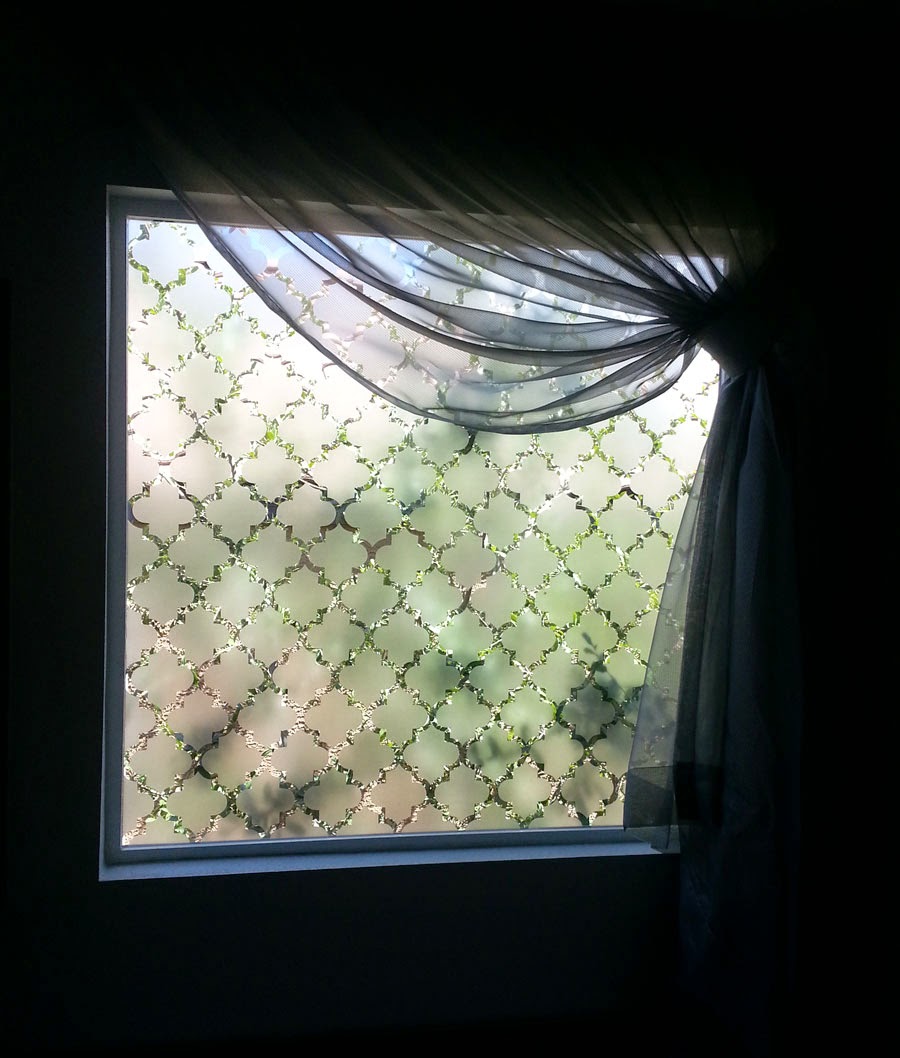 ANNA SEE DIY Frosted Window Treatment