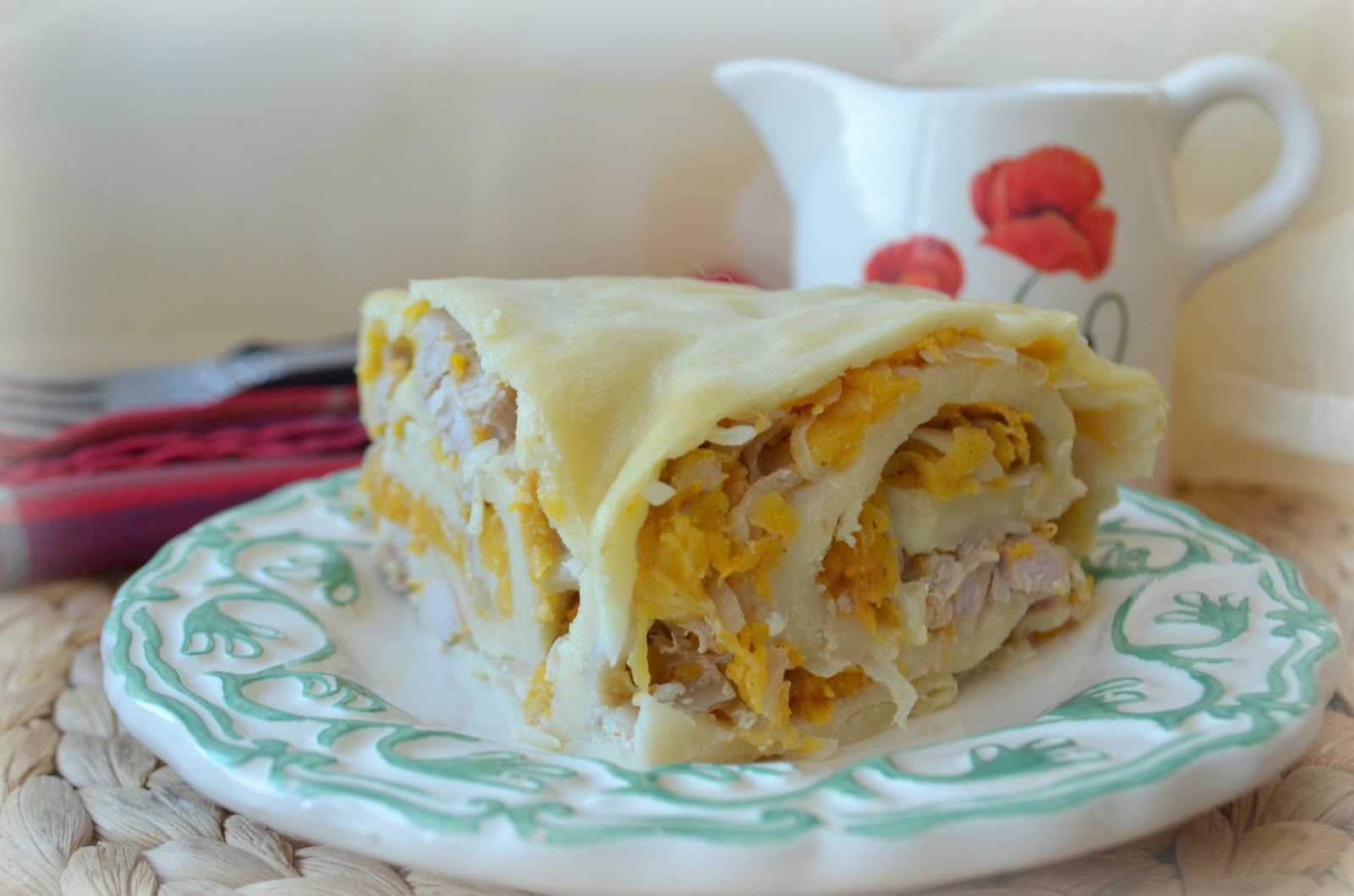Ханум с тыквой картошкой и фаршем