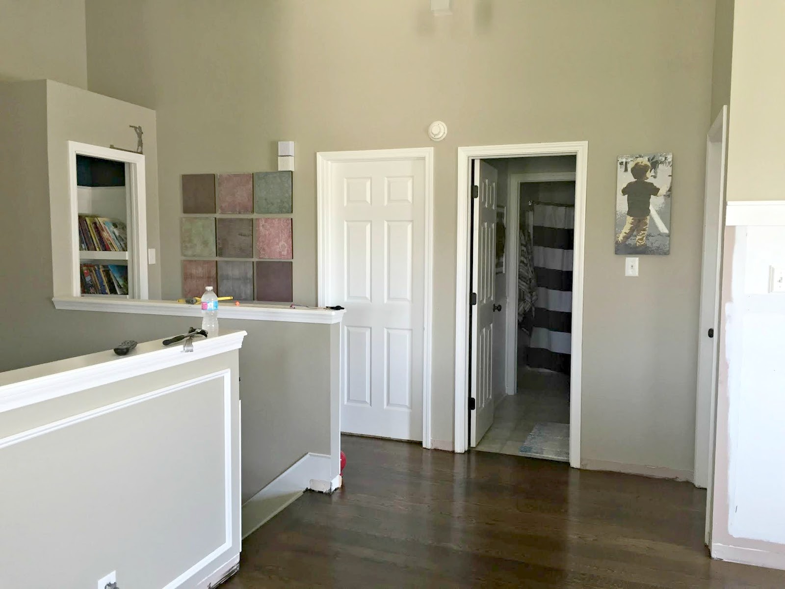 Finished Shiplap Walls And Farmhouse Door Trim In The Loft