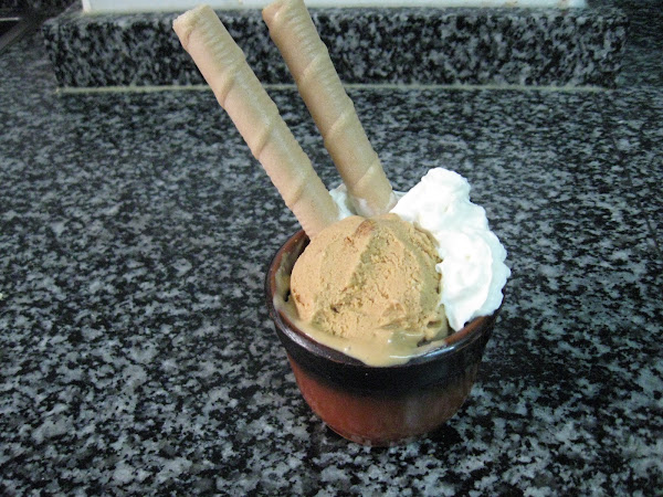 Helado casero de dulce de leche (sin heladora)