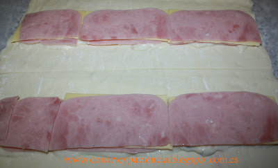 Mininapolitanas de jamón york y dos quesos