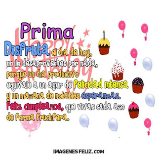 Feliz Cumpleaños Prima