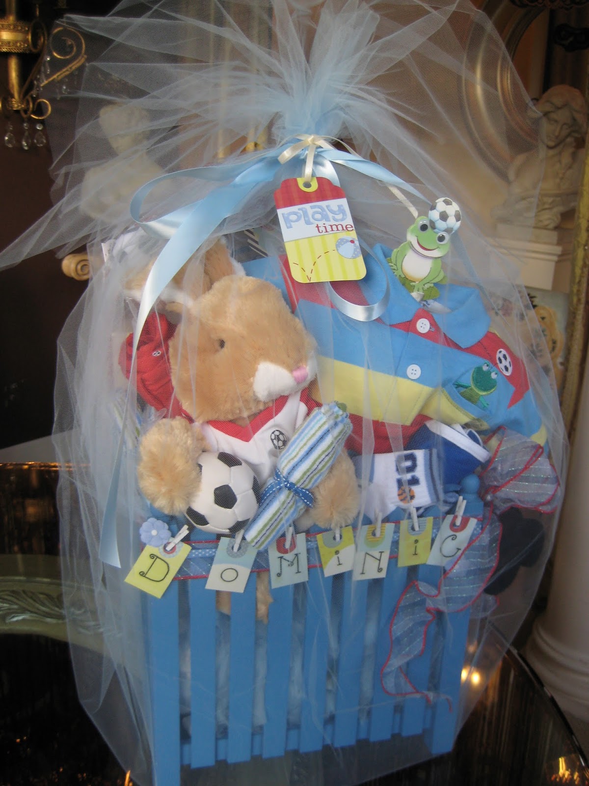 White Horse Relics Unique Themed Baby Gift Baskets!