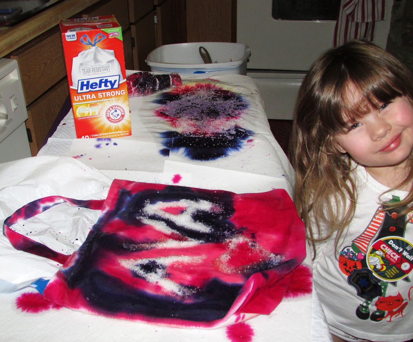 For the Love of Food DIY Salt Resist Tie Dye Crafts