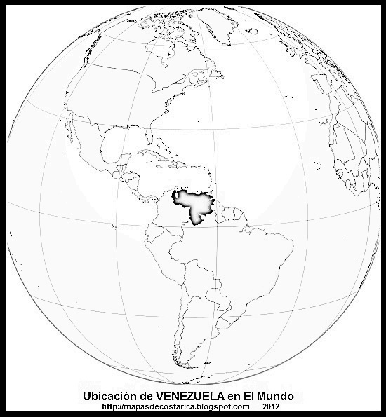 Ubicación De Venezuela En El Mundo Wikipedia Blanco Y Negro