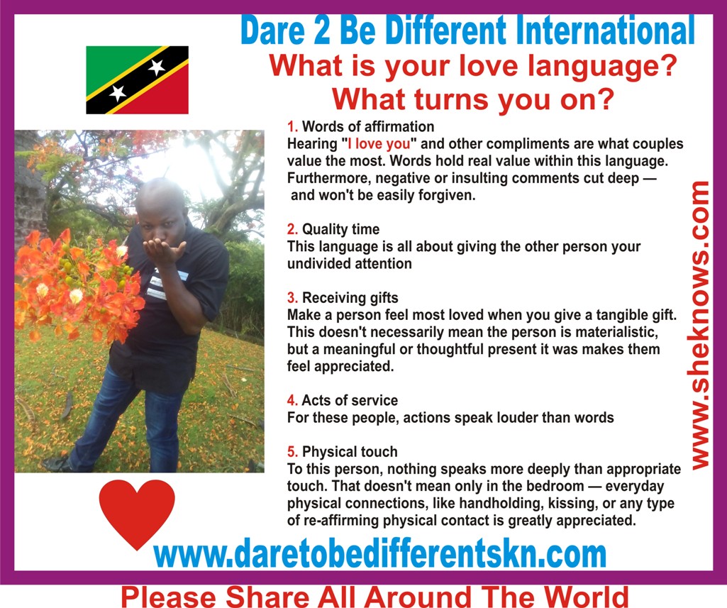 ST. KITTS NEVIS BREAKING NEWS (outside the box) The 5 Love Languages