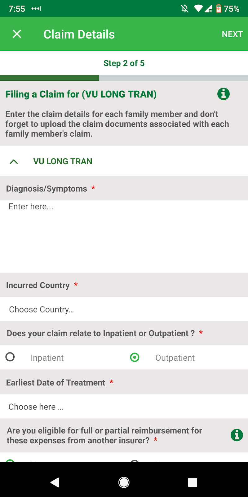 How to submit a medical claim on Cigna Envoy Vu Long Tran