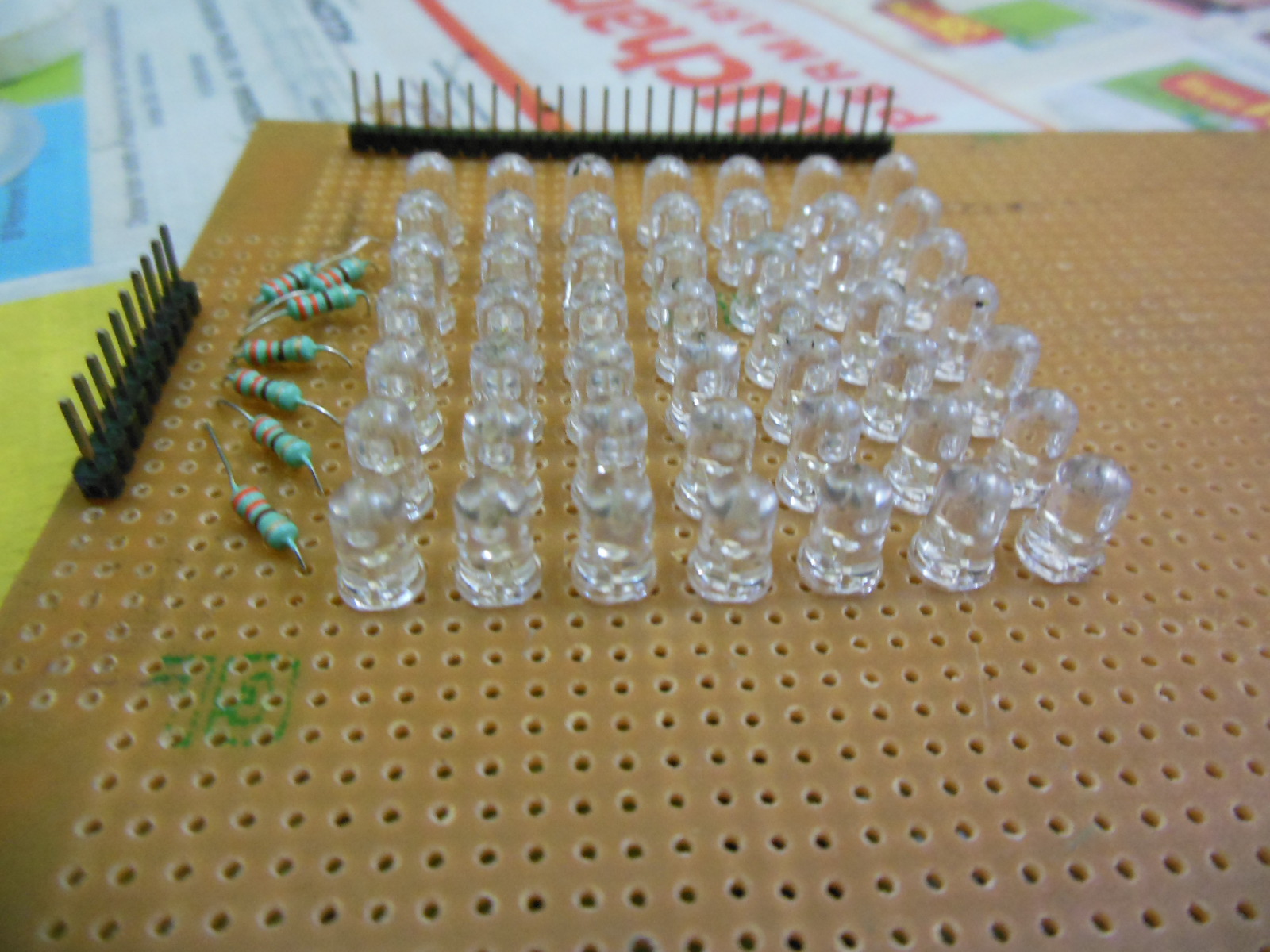 EMBEDDED PROJECTS: 5*7 led matrix displaying ALPHABETS..!!!!
