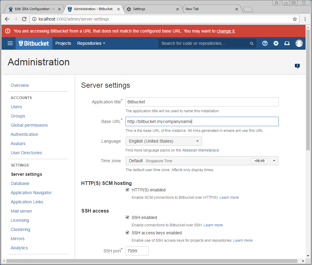 Installing Jira and Bitbucket Servers on a Closed Network