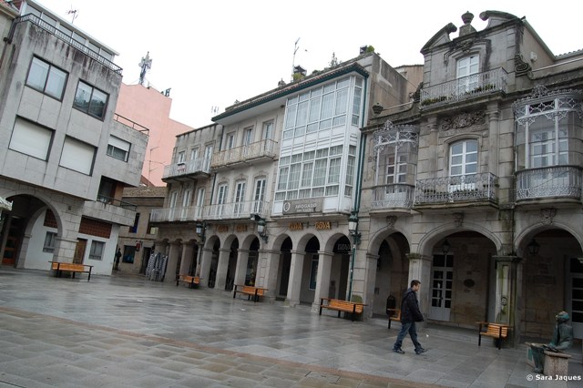 sítios e estados No Centro de Porriño...