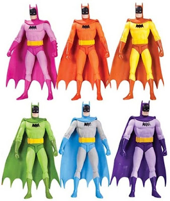 Rainbow Batman Action Figure 6 Pack by DC Comics