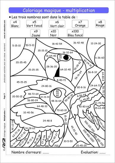 Coloriage Magique De Maths A Imprimer