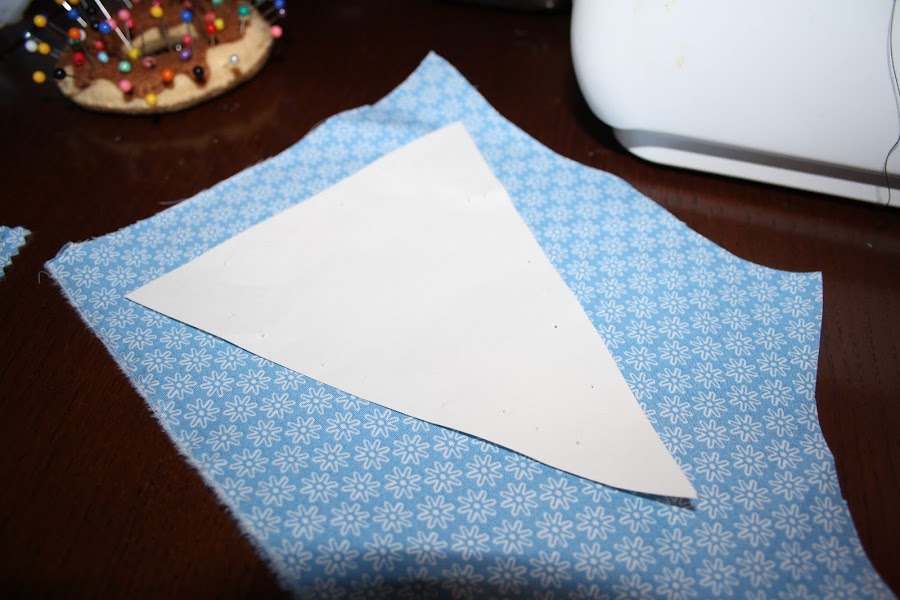 Cómo hacer banderines de tela (técnica 1- zig zag)