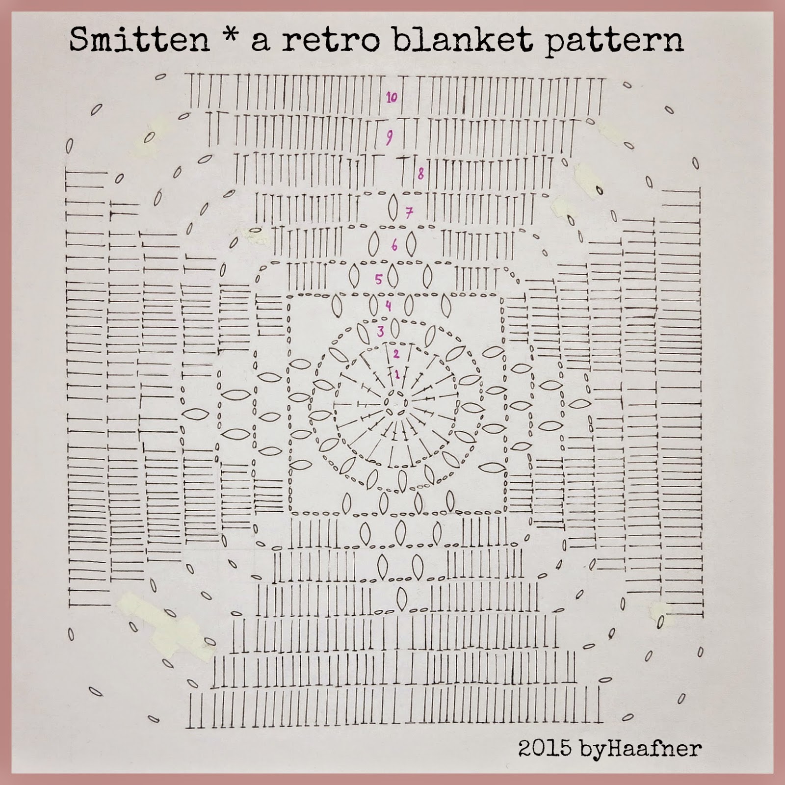 ergahandmade: Crochet Blanket + Diagrams + Free Pattern