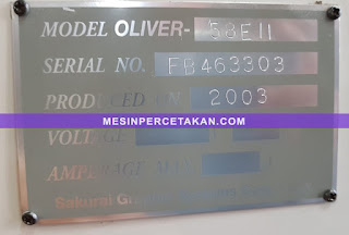 OLIVER 58E2 serial number OLIVER 58E2 serial number