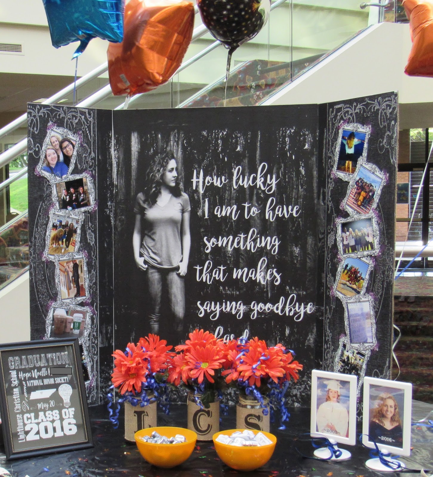 Oui, Personalize! How to make a Graduation display table