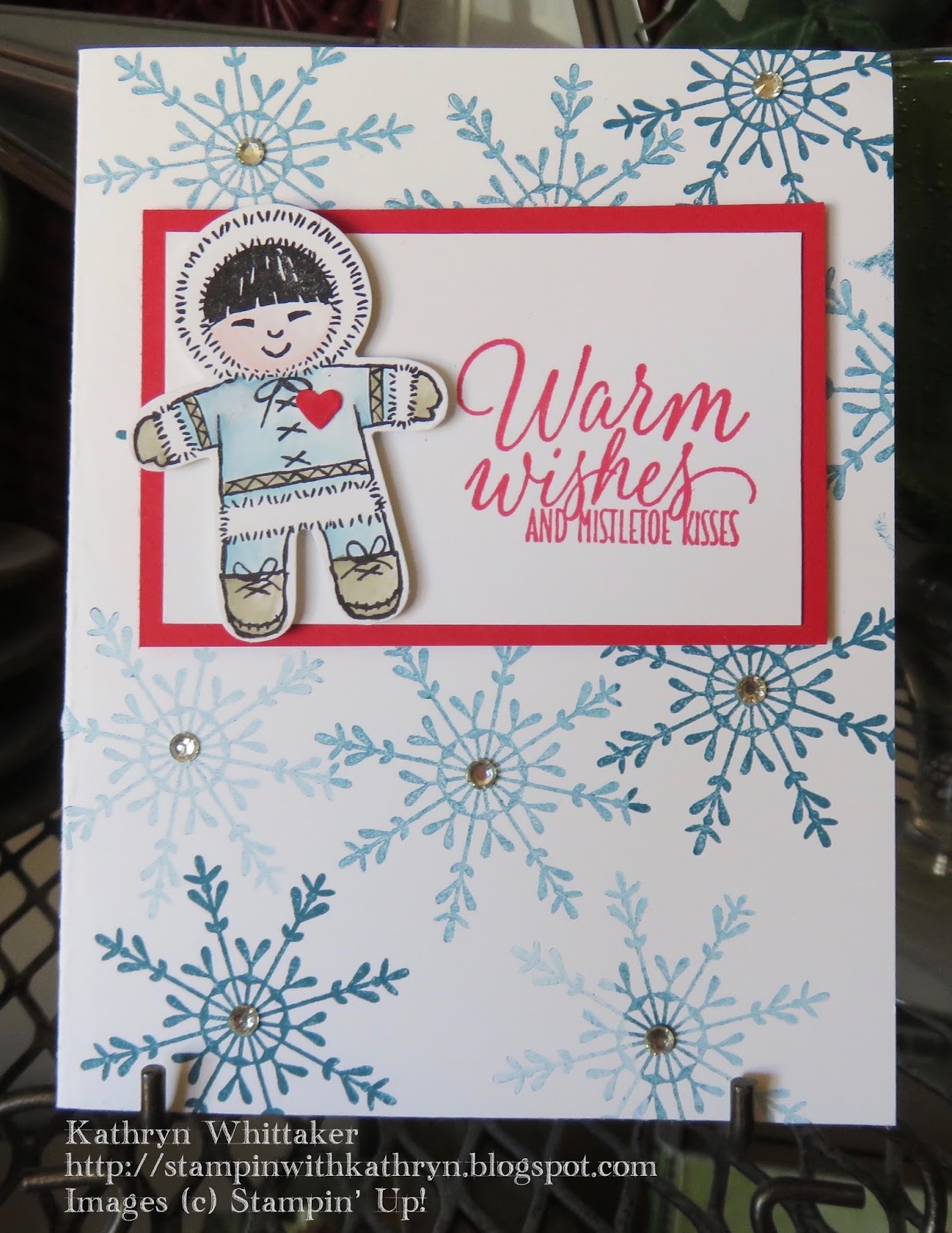 Stampin' with Kathryn Cookie Cutter Christmas Card with Tin of Tags